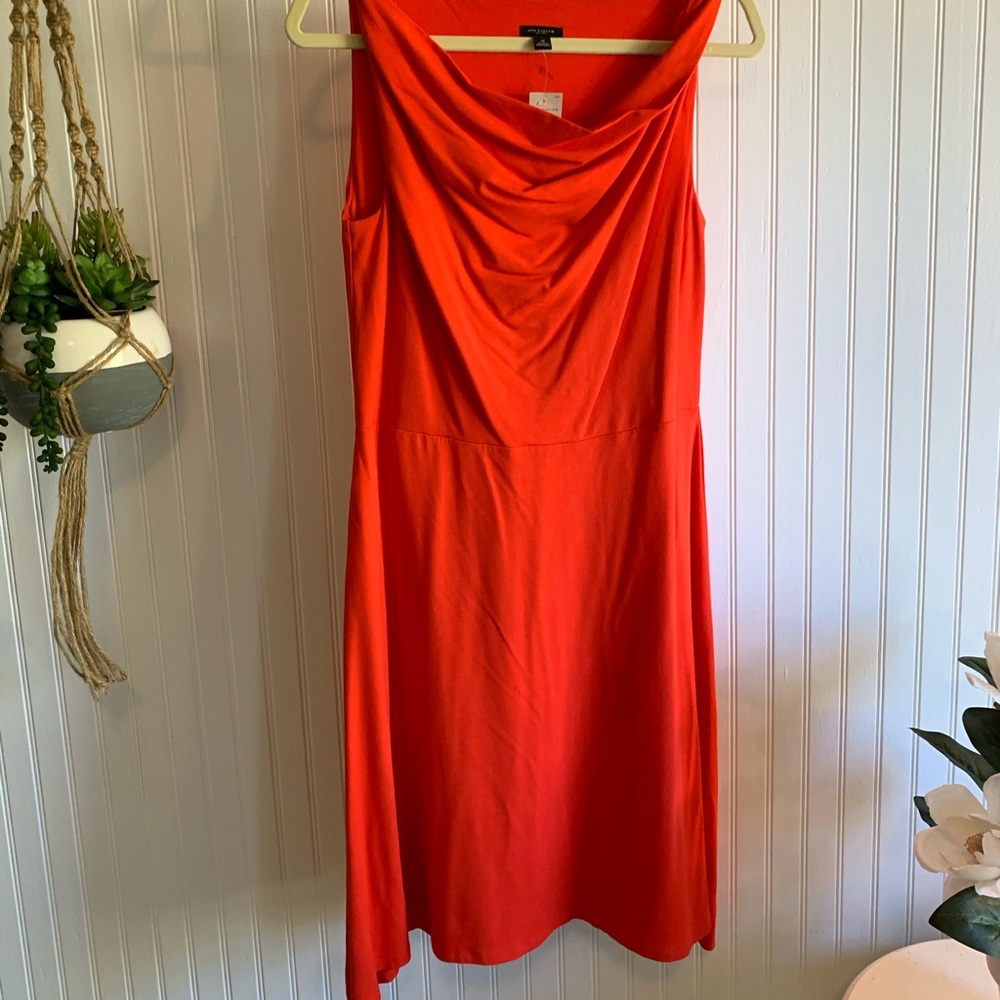 Ann Taylor Sleeveless Orange Dress NWT sz M